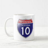 Interstate 10 in der kalifornischen Tasse (Links)