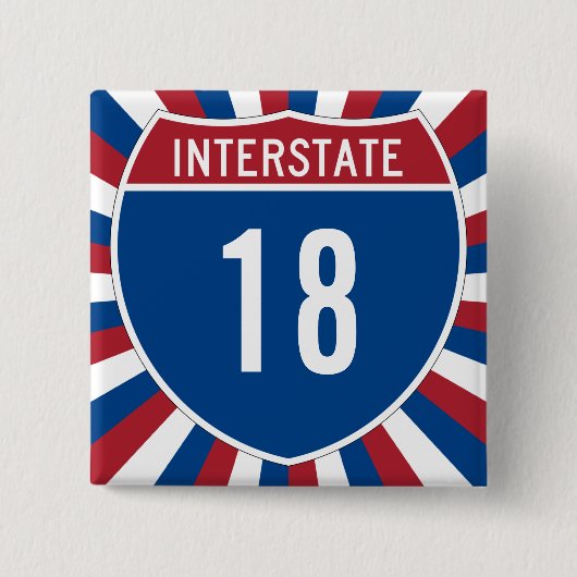 Interstate 18 button (Vorderseite)
