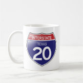 Interstate 20 in der texanischen Tasse (Links)