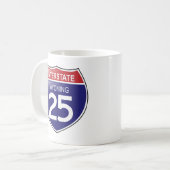 Interstate 25 in Wyoming Tasse (Vorderseite Links)