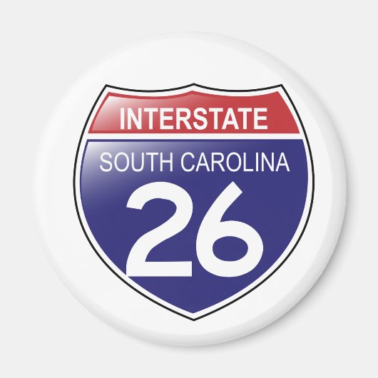 Interstate 26 South Carolina Magnet (Vorne)