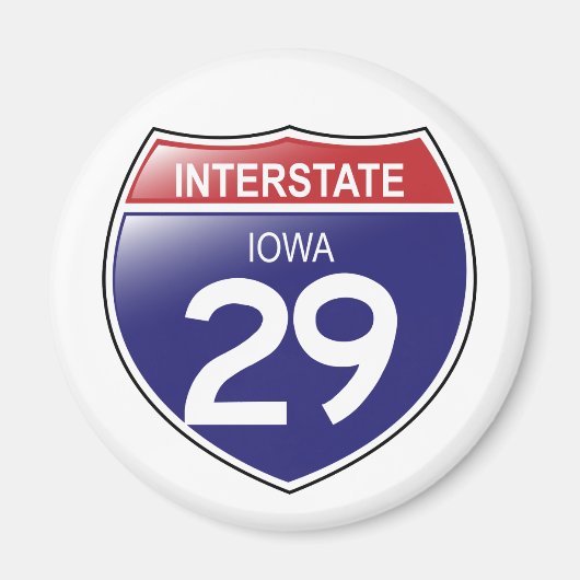 Interstate 29 Iowa Magnet (Vorne)