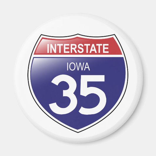 Interstate 35 Iowa Magnet (Vorne)