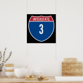 Interstate 3 poster (Küche)