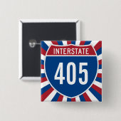 Interstate 405 button (Vorne & Hinten)