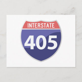 Interstate 405 (I-405) Calif. Autobahn Postkarte