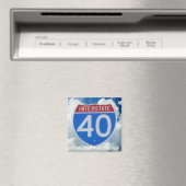 Interstate 40 Schild Magnet (In Situ (Geschirrspüler))