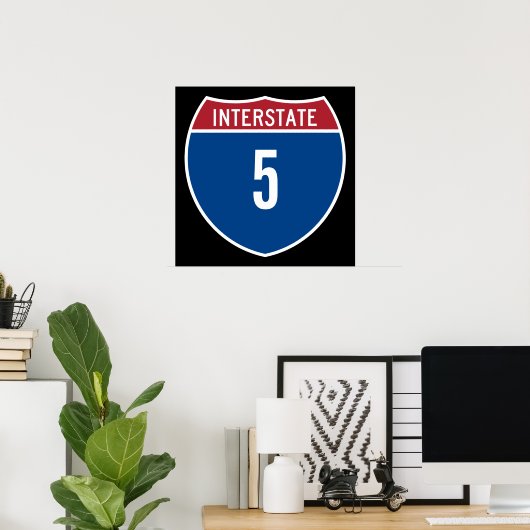 Interstate 5 poster (Heimbüro)