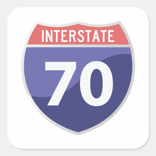 Interstate 70 (I-70) Road Trip Travel Sticker (Vorderseite)