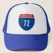 Interstate 72 Hat Truckerkappe (Vorderseite)
