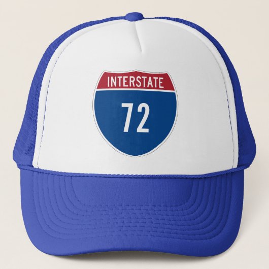 Interstate 72 Hat Truckerkappe (Vorderseite)