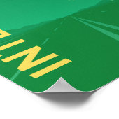 Interstate 75 (I-75) Poster (grün) (Ecke)