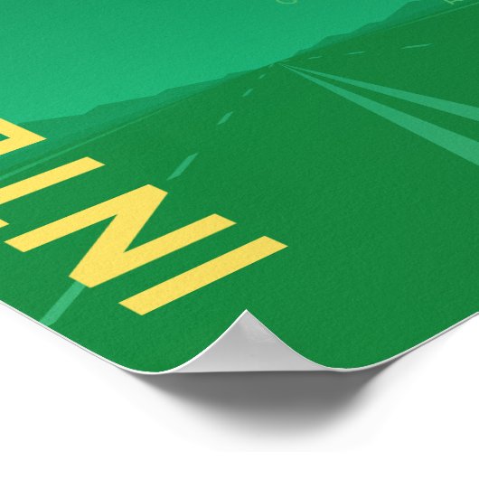 Interstate 75 (I-75) Poster (grün) (Ecke)