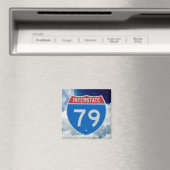 Interstate 79 Schild, Straßenschild Magnet (In Situ (Geschirrspüler))