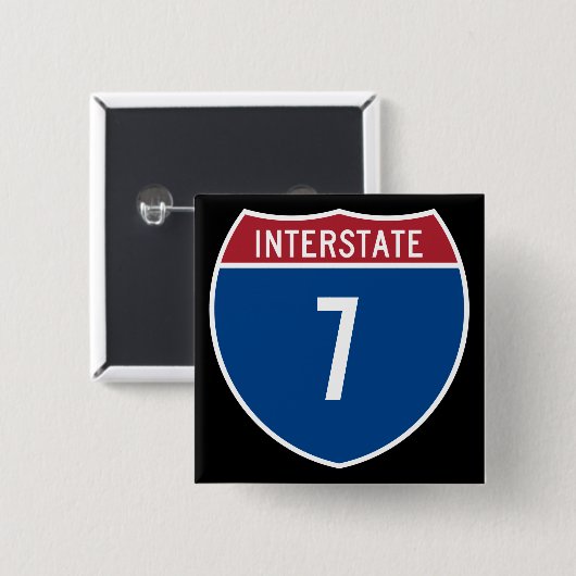 Interstate 7 button (Vorne & Hinten)