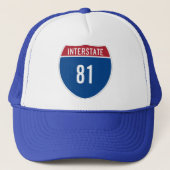 Interstate 81 Hat Truckerkappe (Vorderseite)