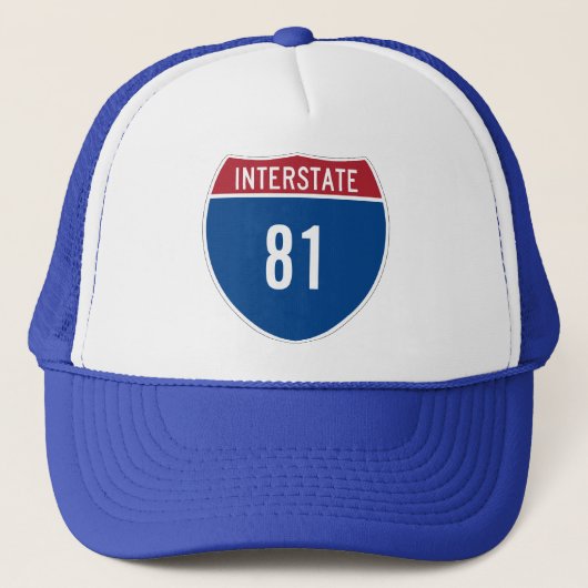 Interstate 81 Hat Truckerkappe (Vorderseite)