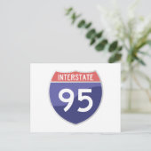 Interstate 95 (I-95) Postkarte (Stehend Vorderseite)