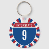 Interstate 9 schlüsselanhänger (Vorderseite)