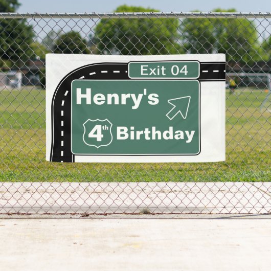 Interstate Birthday Banner (Insitu)