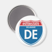 Interstate Delaware DE Magnet (Vorderseite/Rückseite)