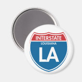 Interstate Louisiana LA Magnet (Vorderseite/Rückseite)