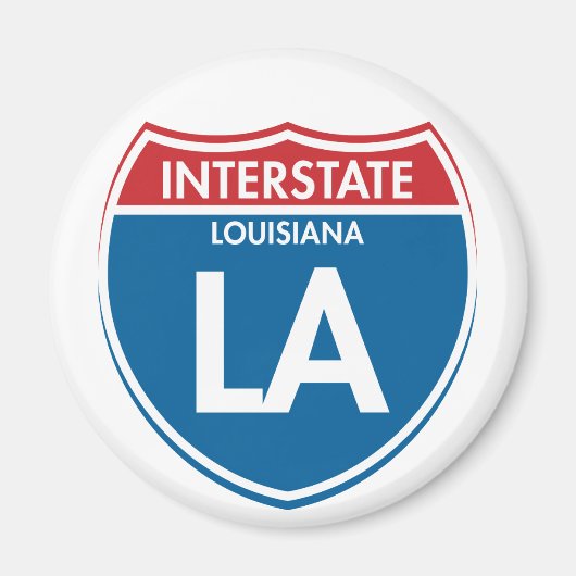 Interstate Louisiana LA Magnet (Vorne)