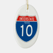 Interstate Sign 10 - Texas Keramikornament (Rechts)