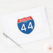 Interstate Sign 44 - Texas Rechteckiger Aufkleber (Umschlag)