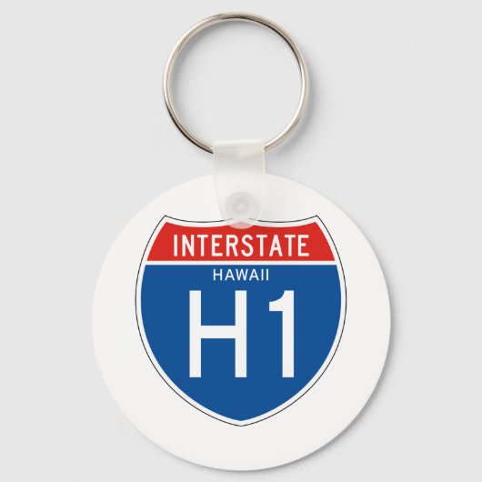 Interstate Sign H1 - Hawaii Schlüsselanhänger (Vorderseite)