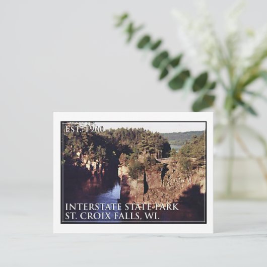 Interstate Staat Park Postkarte (Stehend Vorderseite)