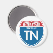 Interstate Tennessee TN Magnet (Vorderseite/Rückseite)