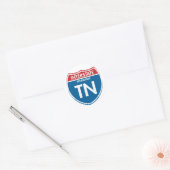 Interstate Tennessee TN Runder Aufkleber (Umschlag)