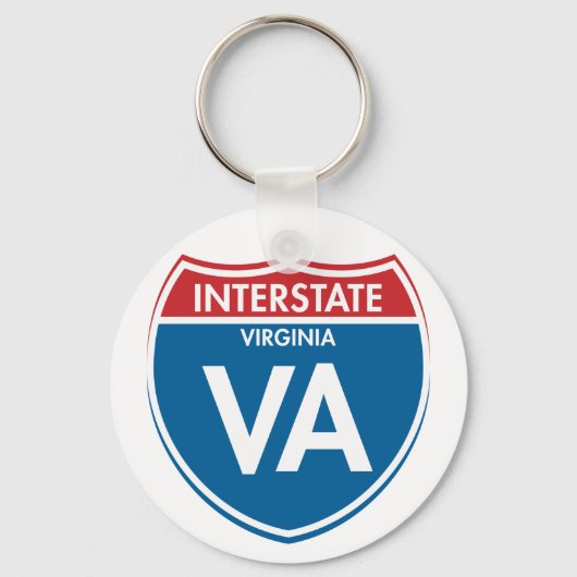 Interstate Virginia VA Schlüsselanhänger (Vorderseite)