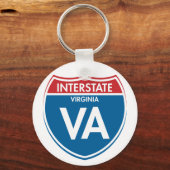 Interstate Virginia VA Schlüsselanhänger (Vorderseite)
