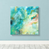 Interstellar | Aquamariner blauer Himmel Leinwanddruck (Insitu (Holzboden))