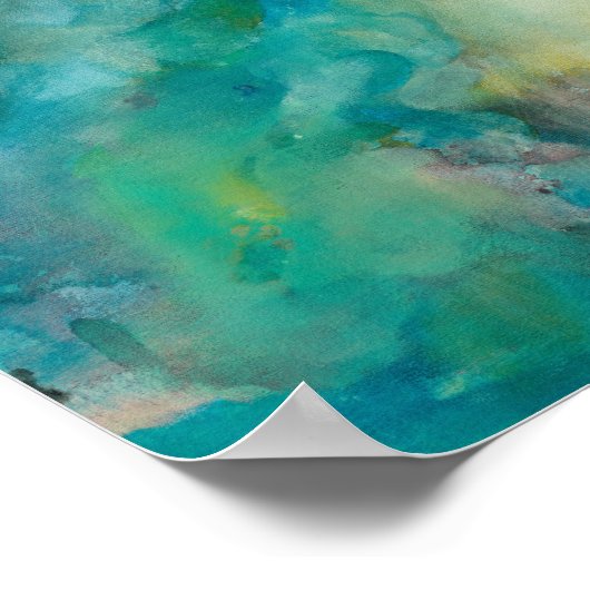 Interstellar | Aquamariner blauer Himmel Poster (Ecke)