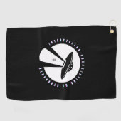 Interstellar Association of Gyronauts Disk Towel Golfhandtuch (Horizontal)