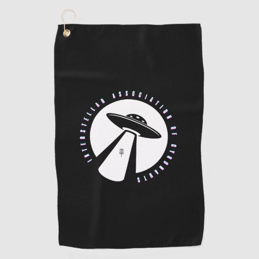 Interstellar Association of Gyronauts Disk Towel Golfhandtuch (Vorderseite)