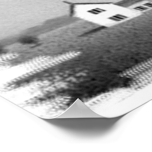 Interstellar Black und White Poster (Ecke)