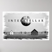 Interstellar Black und White Poster (Vorne)