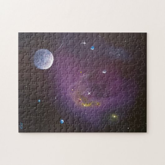Interstellar Deep Space mit Planeten Puzzle (Horizontal)