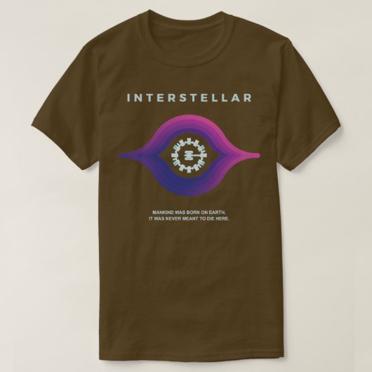 Interstellar Ich gehe nach Hause T-Shirt (Design vorne)