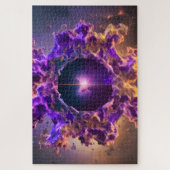 Interstellar lila- und Goldportal-Veranstaltungsho Puzzle (Vertikal)