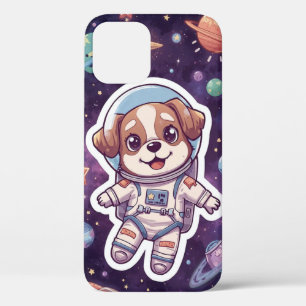 Interstellar Paws - Niedlicher Weltraumhund im Abe Case-Mate iPhone Hülle
