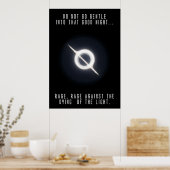 Interstellar Quot; Rage gegen das Sterben der li Poster (Küche)