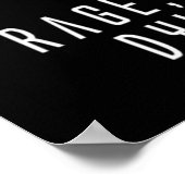 Interstellar Quot; Rage gegen das Sterben der li Poster (Ecke)