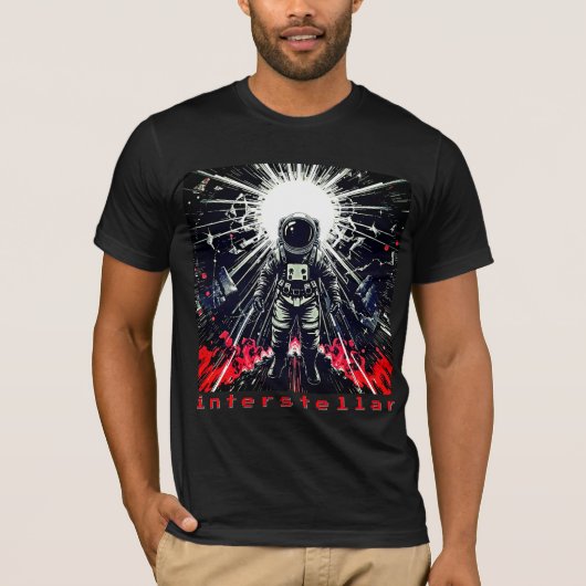 Interstellar - Retro Astronaut T - Shirt (Vorderseite)