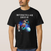 Interstellar Shield Cosmic Defender T-Shirt (Vorderseite)