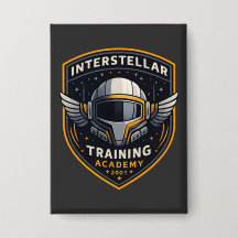 Interstellar Training Academy Sci-Fi-Emblem-Button